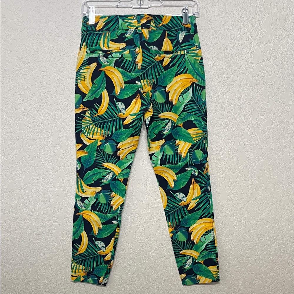 Old Navy Women’s Size 2 Green Tropical Banana Print Pixie Ankle Pants - Picture 8 of 11